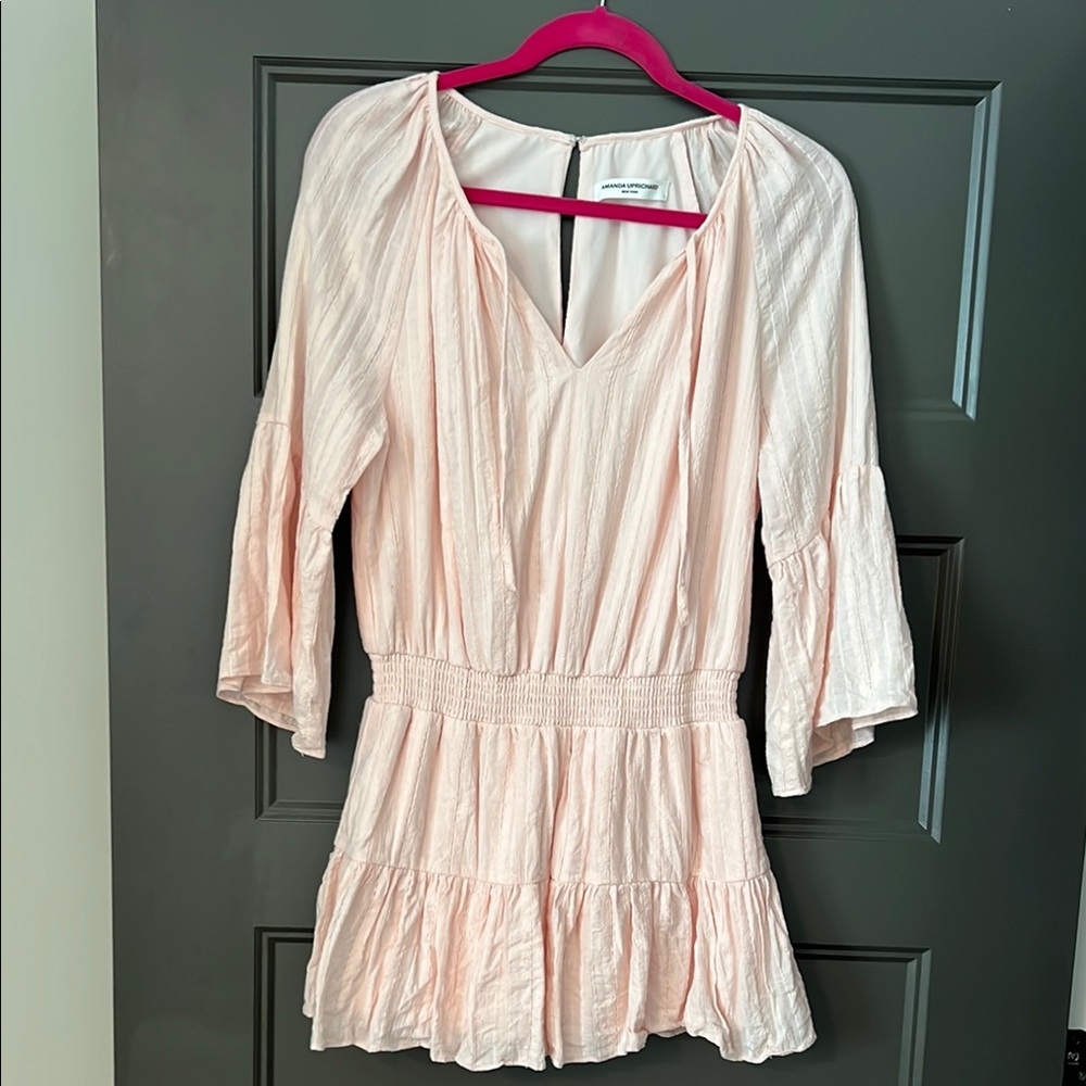Amanda Uprichard Pale Pink Romper